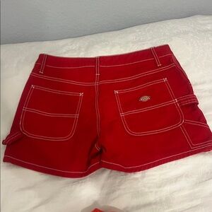 Red dickies cargo shorts brand new